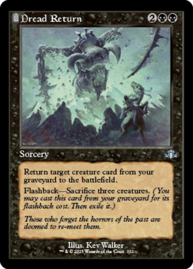 Dread Return (Retro) [Dominaria Remastered] | Tabernacle Games
