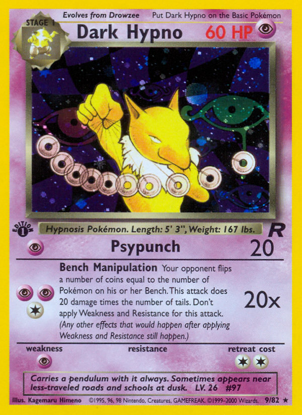 Dark Hypno (9/82) [Team Rocket 1st Edition] | Tabernacle Games