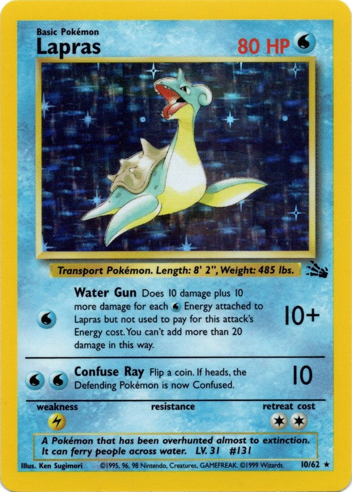 Lapras (10/62) [Fossil Unlimited] | Tabernacle Games