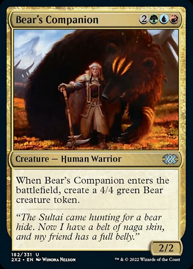 Bear's Companion [Double Masters 2022] | Tabernacle Games
