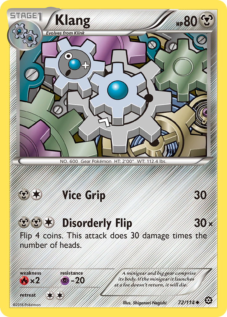 Klang (72/114) [XY: Steam Siege] | Tabernacle Games