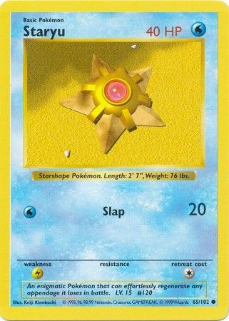 Staryu (65/102) [Base Set Shadowless Unlimited] | Tabernacle Games