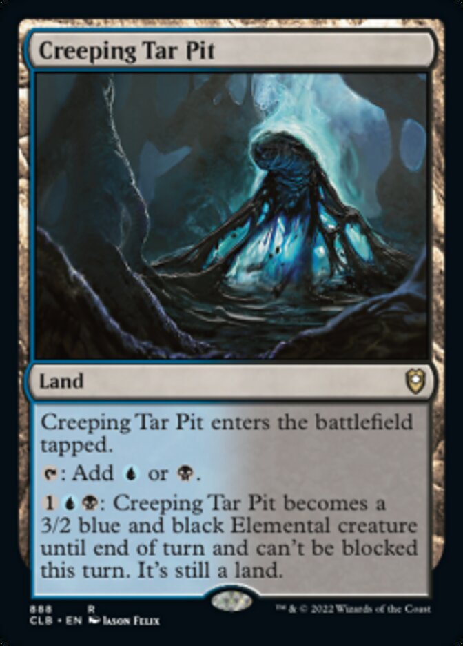 Creeping Tar Pit [Commander Legends: Battle for Baldur's Gate] | Tabernacle Games