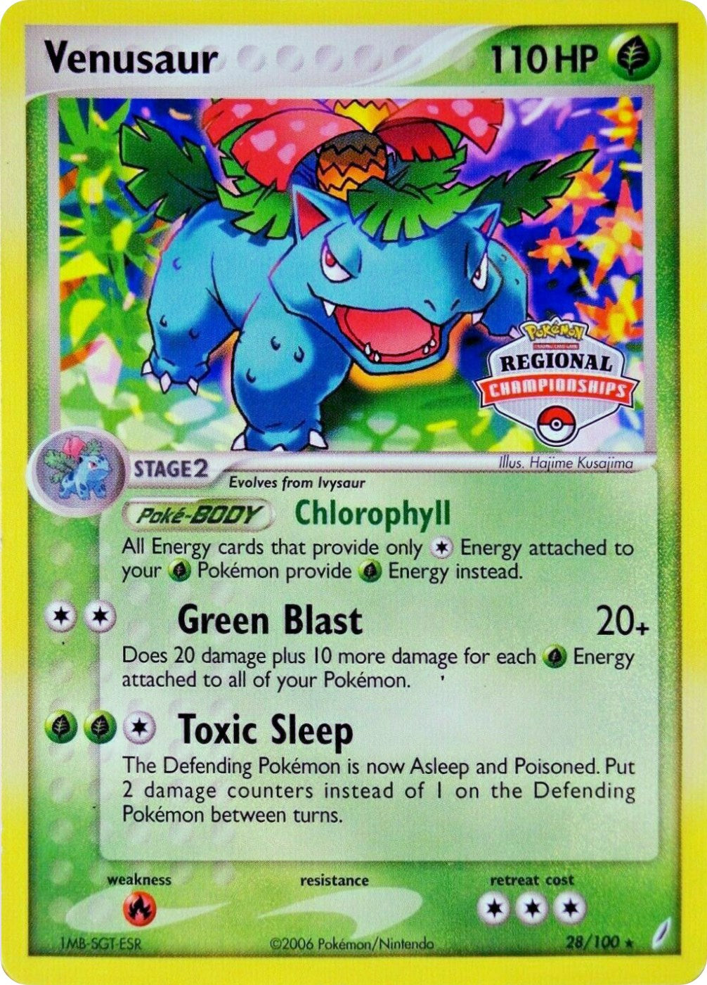 Venusaur (28/100) (Regional Championship Promo) [EX: Crystal Guardians] | Tabernacle Games