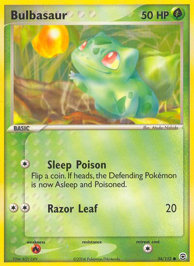 Bulbasaur (54/112) [EX: FireRed & LeafGreen] | Tabernacle Games