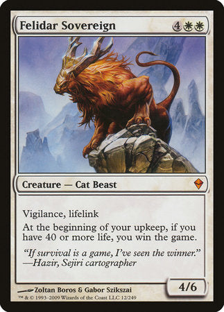 Felidar Sovereign [Zendikar] | Tabernacle Games