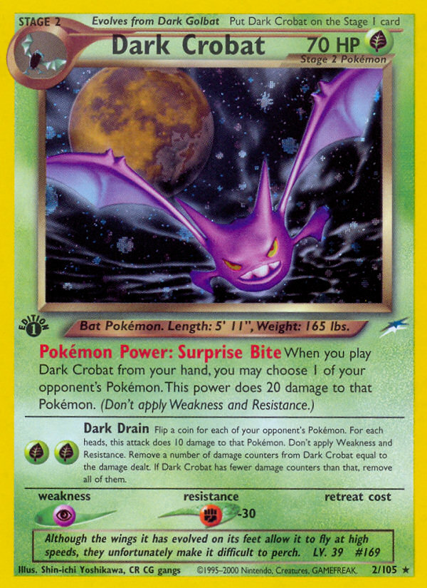 Dark Crobat (2/105) [Neo Destiny 1st Edition] | Tabernacle Games