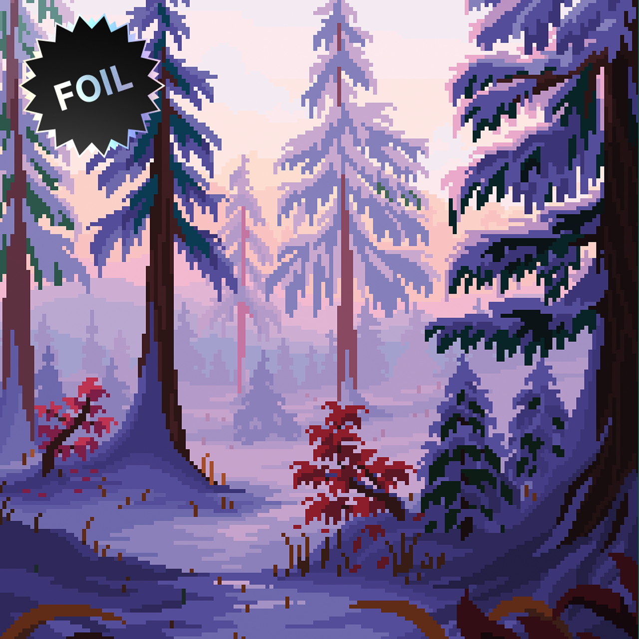 Secret Lair: PixelSnowLands.jpg | Foil Edition | Tabernacle Games