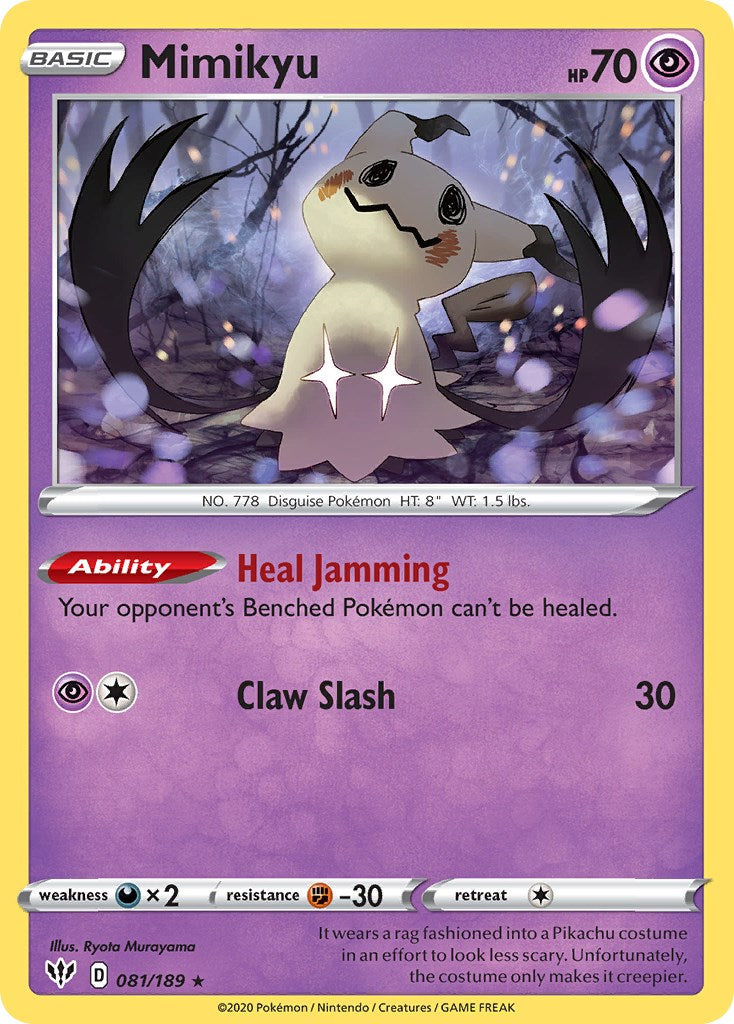 Mimikyu (081/189) (Cosmos Holo) [Sword & Shield: Darkness Ablaze] | Tabernacle Games