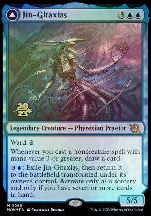 Jin-Gitaxias // The Great Synthesis [March of the Machine Prerelease Promos] | Tabernacle Games