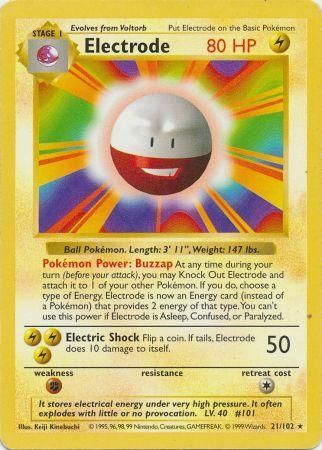 Electrode (21/102) [Base Set Shadowless Unlimited] | Tabernacle Games