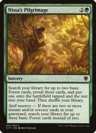 Nissa's Pilgrimage [Commander 2017] | Tabernacle Games