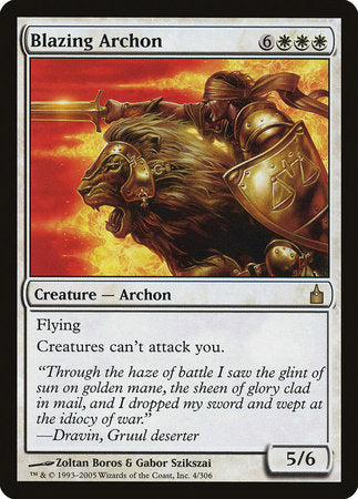 Blazing Archon [Ravnica: City of Guilds] | Tabernacle Games