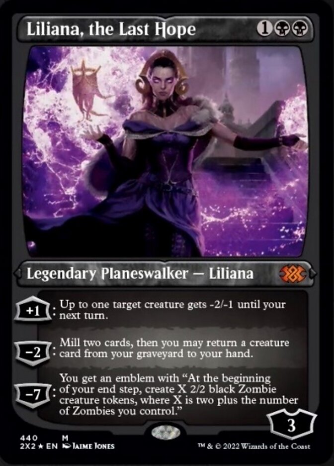 Liliana, the Last Hope (Foil Etched) [Double Masters 2022] | Tabernacle Games