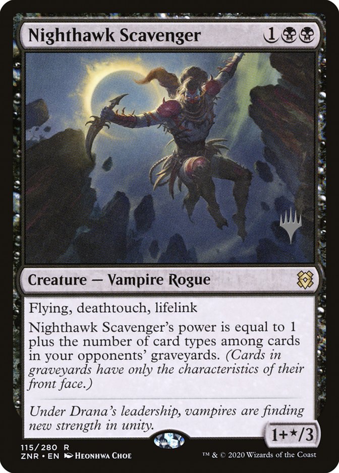 Nighthawk Scavenger (Promo Pack) [Zendikar Rising Promos] | Tabernacle Games