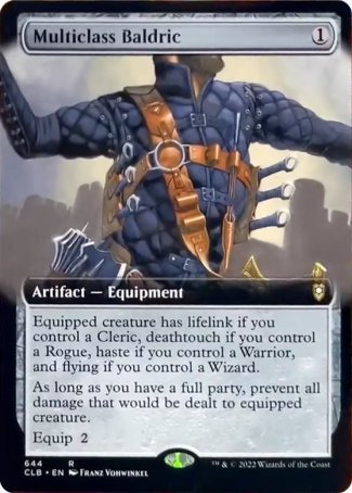 Multiclass Baldric (Extended Art) [Commander Legends: Battle for Baldur's Gate] | Tabernacle Games