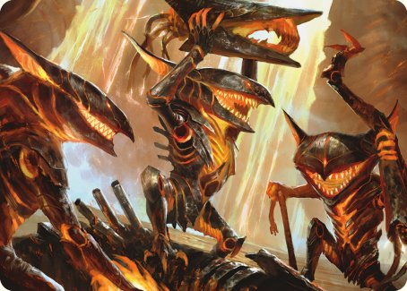 Gleeful Demolition Art Card [Phyrexia: All Will Be One Art Series] | Tabernacle Games