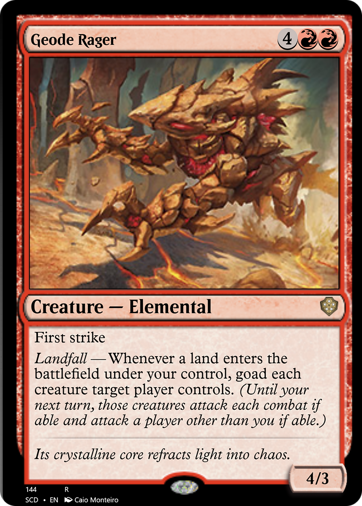 Geode Rager [Starter Commander Decks] | Tabernacle Games