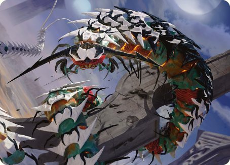 Atraxa's Skitterfang Art Card [Phyrexia: All Will Be One Art Series] | Tabernacle Games