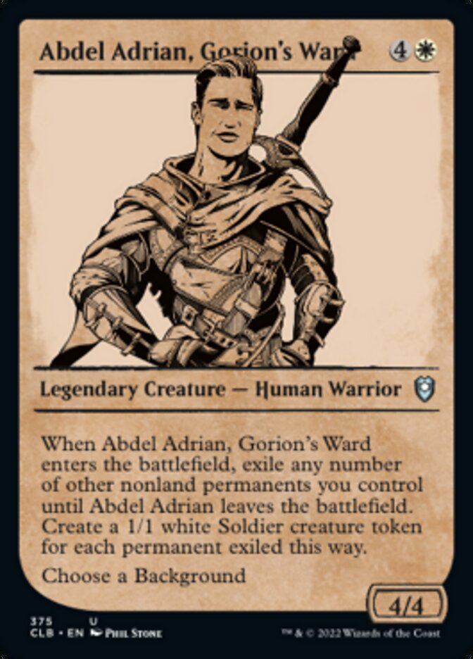 Abdel Adrian, Gorion's Ward (Showcase) [Commander Legends: Battle for Baldur's Gate] | Tabernacle Games