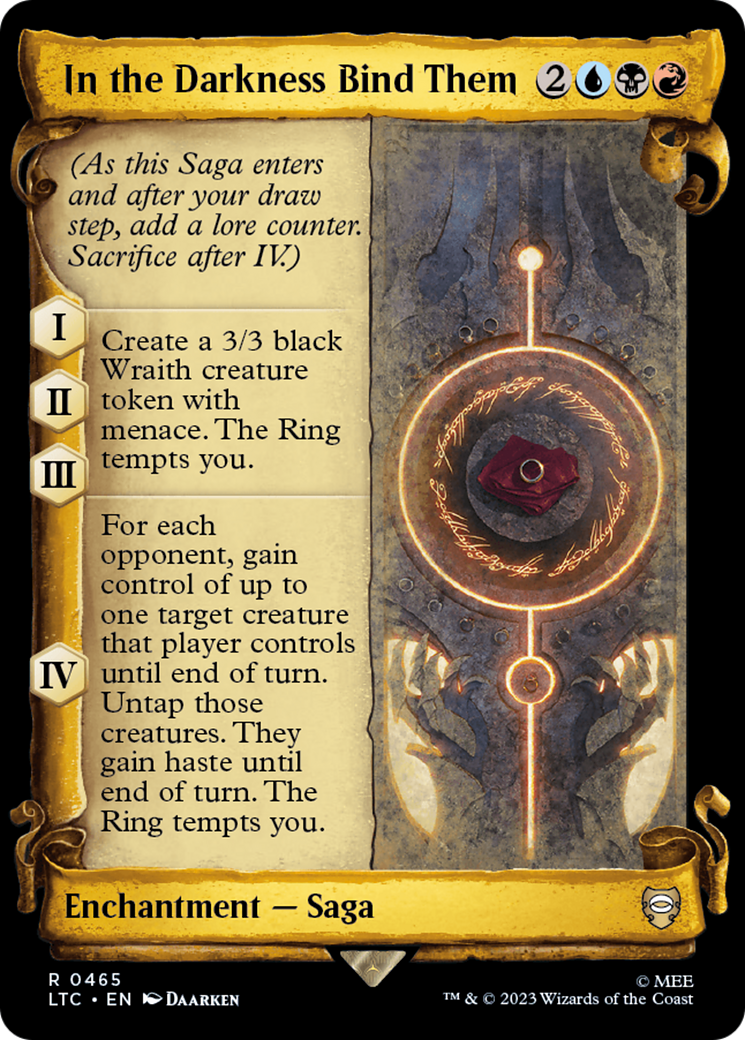 In the Darkness Bind Them [The Lord of the Rings: Tales of Middle-Earth Commander Showcase Scrolls] | Tabernacle Games