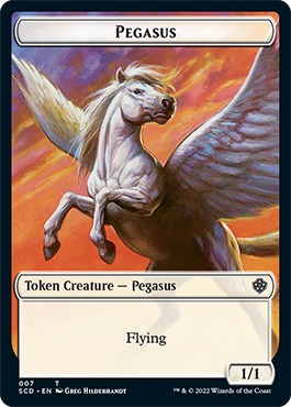 Pegasus // Thopter Double-Sided Token [Starter Commander Decks] | Tabernacle Games