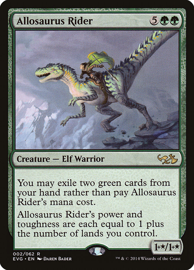 Allosaurus Rider (Elves vs. Goblins) [Duel Decks Anthology] | Tabernacle Games