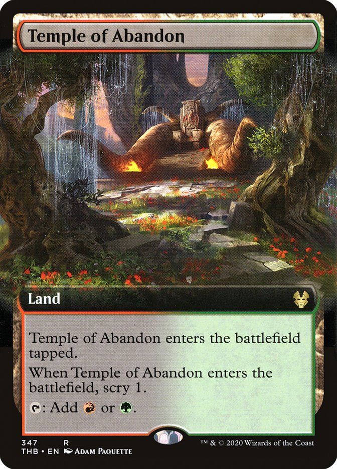 Temple of Abandon (Extended Art) [Theros Beyond Death] | Tabernacle Games