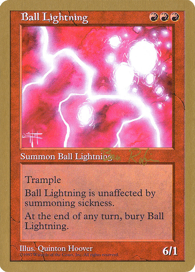 Ball Lightning (Ben Rubin) [World Championship Decks 1998] | Tabernacle Games