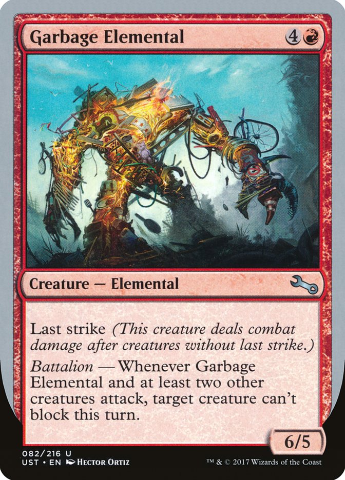 Garbage Elemental (6/5 Creature) [Unstable] | Tabernacle Games