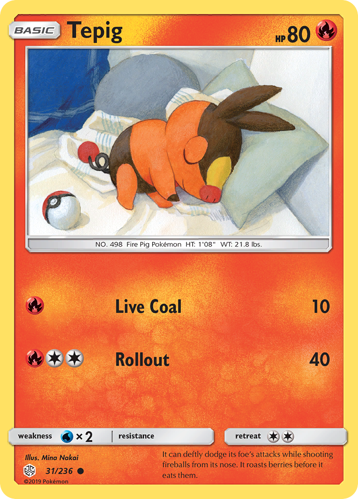 Tepig (31/236) [Sun & Moon: Cosmic Eclipse] | Tabernacle Games