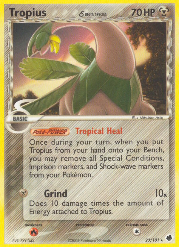 Tropius (23/101) (Delta Species) [EX: Dragon Frontiers] | Tabernacle Games