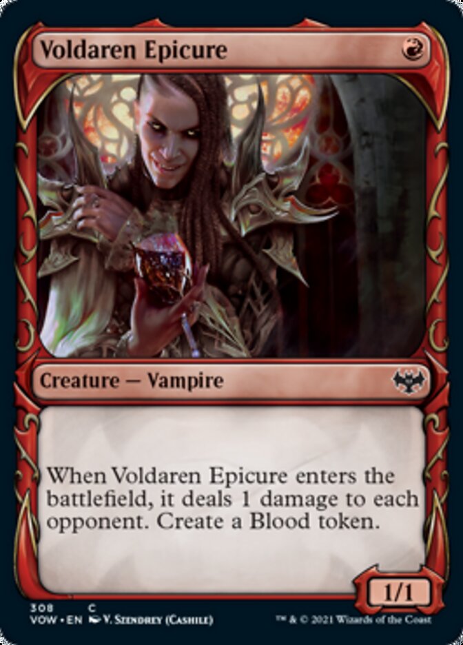 Voldaren Epicure (Showcase Fang Frame) [Innistrad: Crimson Vow] | Tabernacle Games