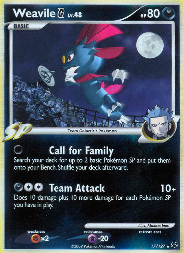 Weavile G (17/127) [Platinum: Base Set] | Tabernacle Games