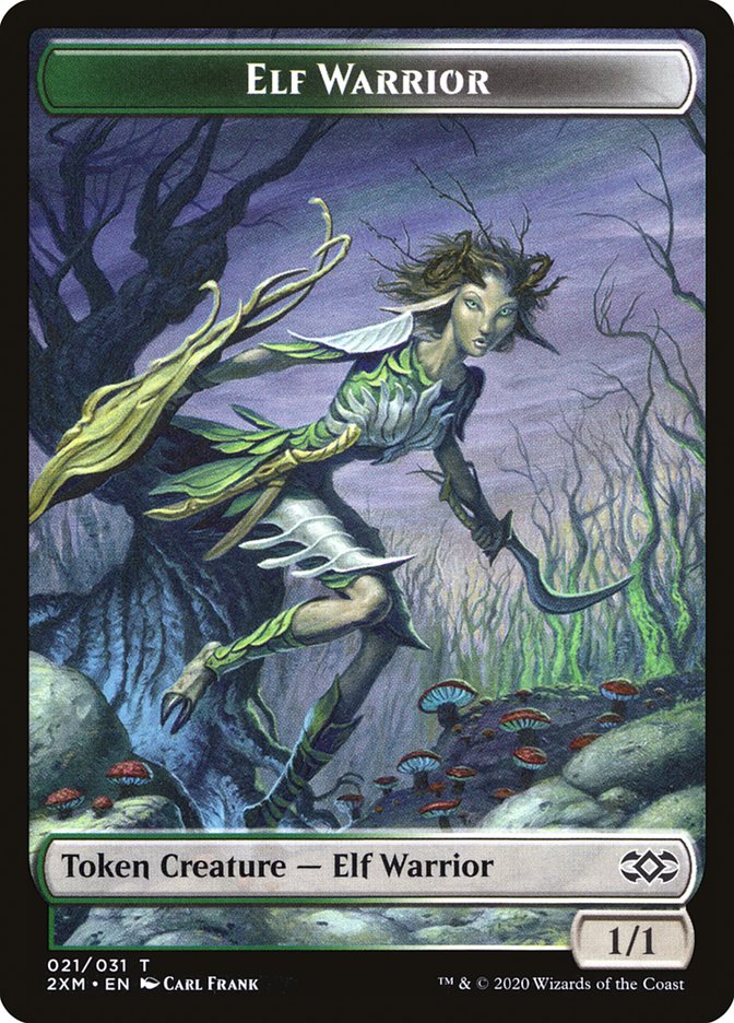 Elf Warrior Token [Double Masters] | Tabernacle Games