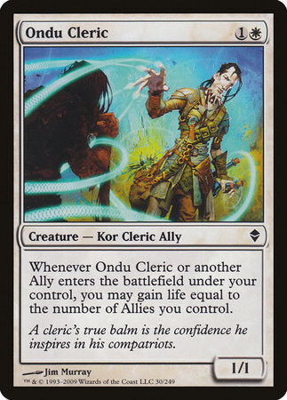 Ondu Cleric [Zendikar] | Tabernacle Games