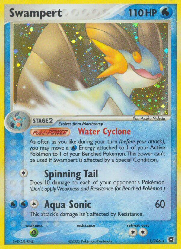 Swampert (11/106) (Theme Deck Exclusive) [EX: Emerald] | Tabernacle Games