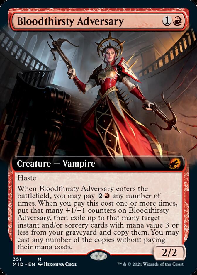 Bloodthirsty Adversary (Extended) [Innistrad: Midnight Hunt] | Tabernacle Games