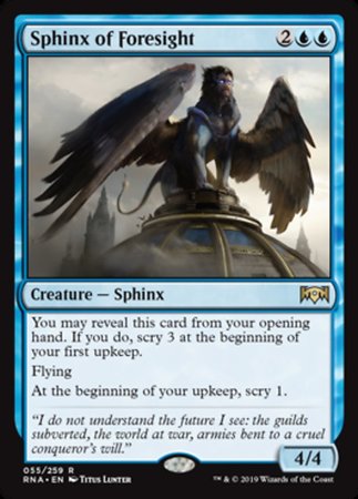 Sphinx of Foresight [Ravnica Allegiance] | Tabernacle Games