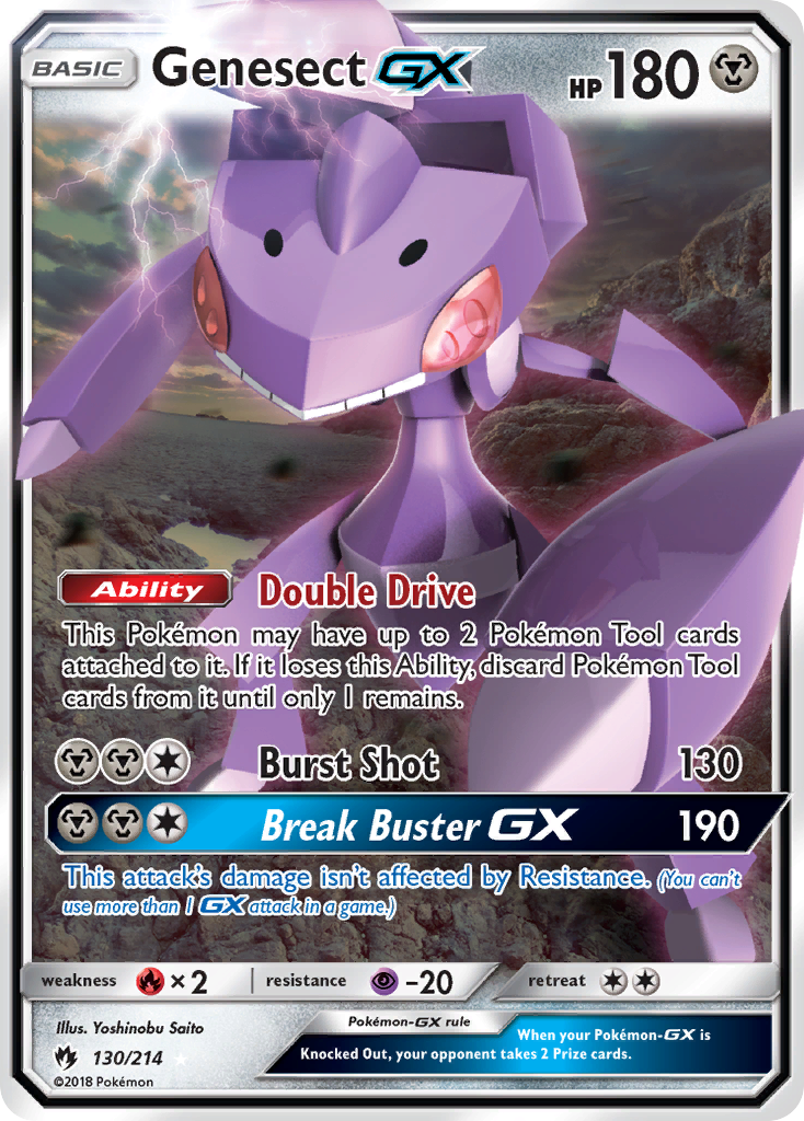 Genesect GX (130/214) [Sun & Moon: Lost Thunder] | Tabernacle Games