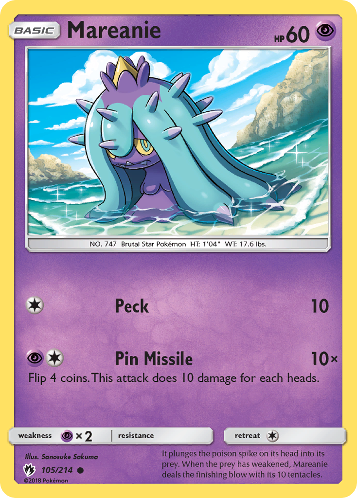 Mareanie (105/214) [Sun & Moon: Lost Thunder] | Tabernacle Games