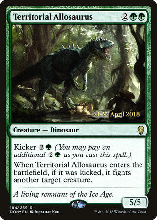 Territorial Allosaurus [Dominaria Promos] | Tabernacle Games