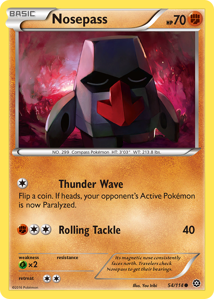 Nosepass (54/114) [XY: Steam Siege] | Tabernacle Games