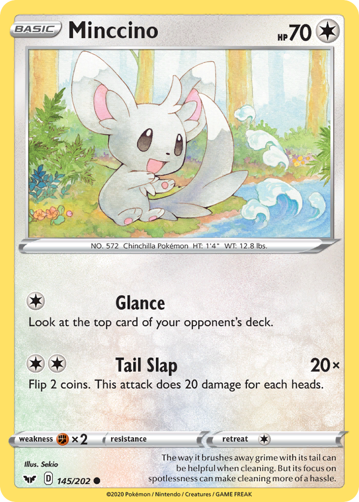 Minccino (145/202) [Sword & Shield: Base Set] | Tabernacle Games