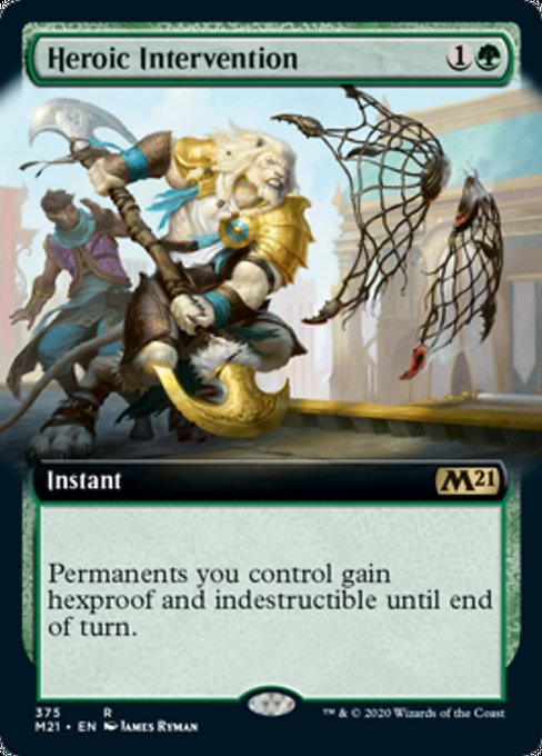 Heroic Intervention (Extended Art) [Core Set 2021] | Tabernacle Games