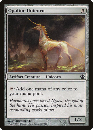 Opaline Unicorn [Theros] | Tabernacle Games