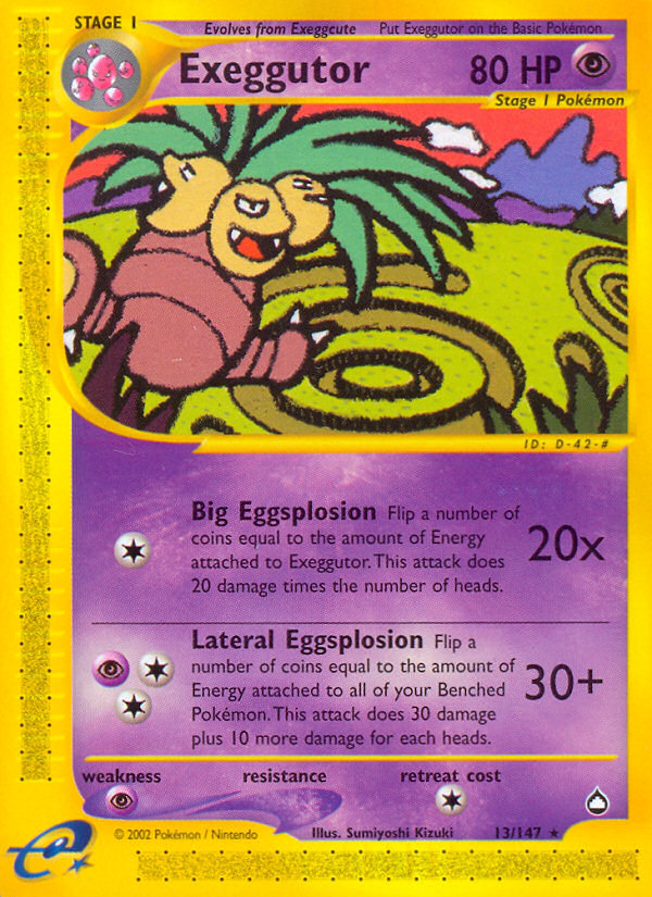 Exeggutor (13/147) [Aquapolis] | Tabernacle Games