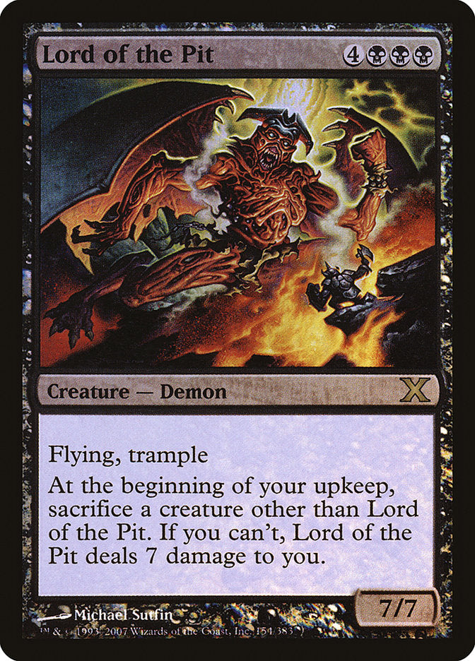 Lord of the Pit (Premium Foil) [Tenth Edition] | Tabernacle Games
