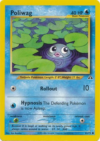 Poliwag (62/75) [Neo Discovery Unlimited] | Tabernacle Games