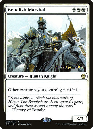 Benalish Marshal [Dominaria Promos] | Tabernacle Games